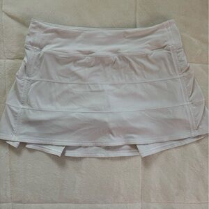 Lululemon Pace Rival Midi Skirt- White